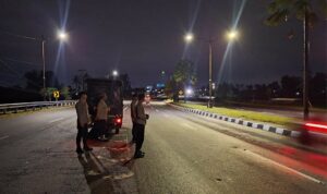 Polsek Gerung Intensifkan Patroli Malam di Jalur Bypass BIL Lombok Barat