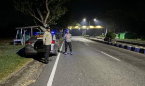 Polsek Kediri Intensifkan Patroli Blue Light di Jalur Rawan BIL Lombok Barat