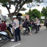 Puluhan Pelanggar Terjaring di Bypass Bil 2, Polres Lombok Barat Gelar Operasi Patuh Rinjani 2025